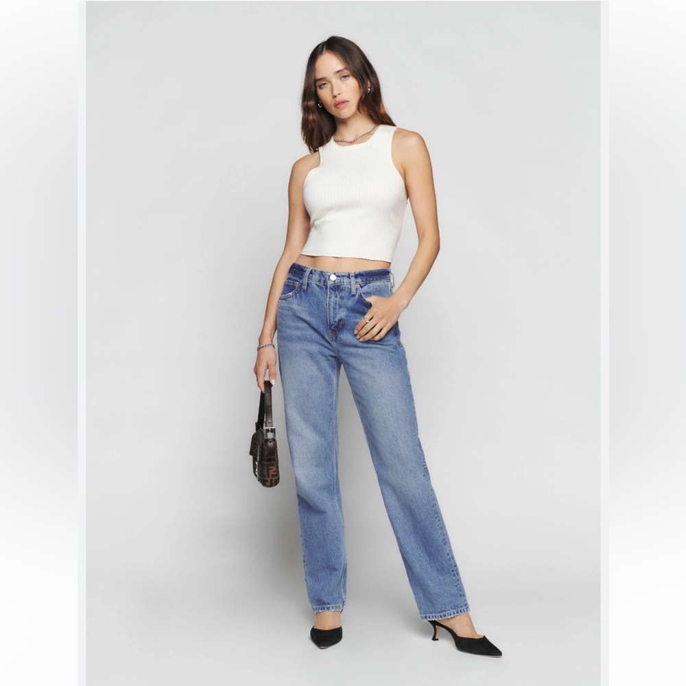Reformation Jeans, Casey Relaxed mid rise Straight